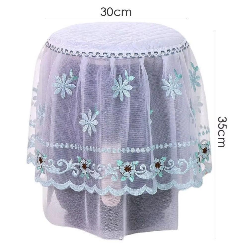 Pastoral Lace Air Fryer Dust Cover Kitchen Appliance Cover Pastoral Style Rice Cooker Cover Decorative Cover Embroidery