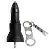 Electric Rivet Gun Drill Adapter Nut Riveting Adaptor Power Tool For Working Operation Black