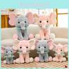 Elephant Cartoon Plush Toy Cute Cartoon Pp Cotton Filling Children Gift Doll