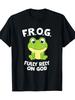Rana linda F.R.O.G. Camiseta Confía Completamente en Dios