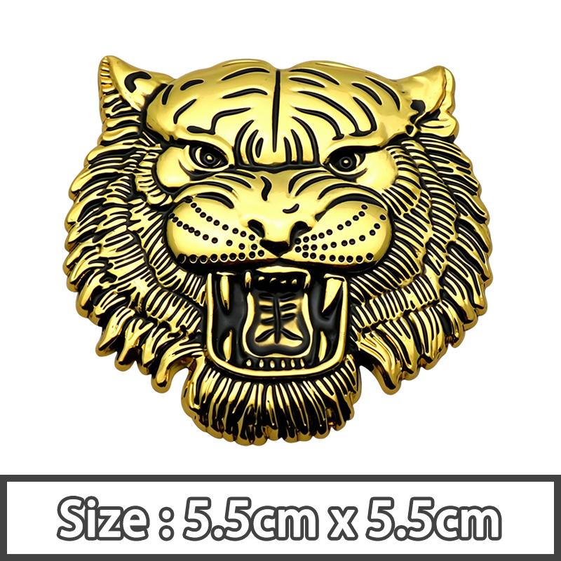 3D Metal Tiger Head Totem Emblem Car Rear Trunk Body Badge Stickers Decal Accessories