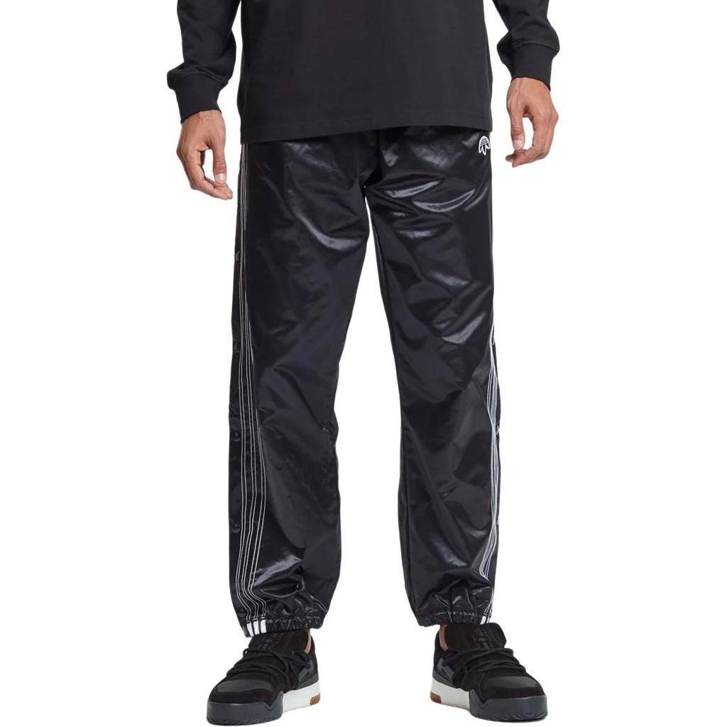 adidas Spodnie casualowe z elastycznym pasem w paski z logo Originals Trefoil Męskie Spodnie Czarne CV5256