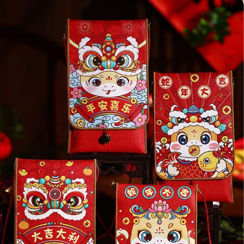 Traditional 2025 Snake Year Red Envelopes Chinese Money Packet Wedding Birthday