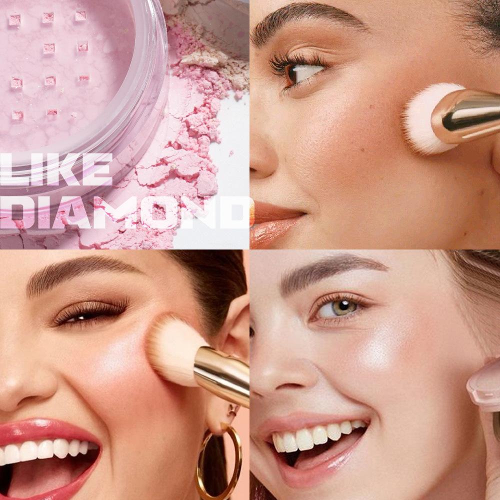 Julystar Pearlescent loose powder Concealer Diamond honey powder fine anti-sweat long-lasting oil-control matte setting powder