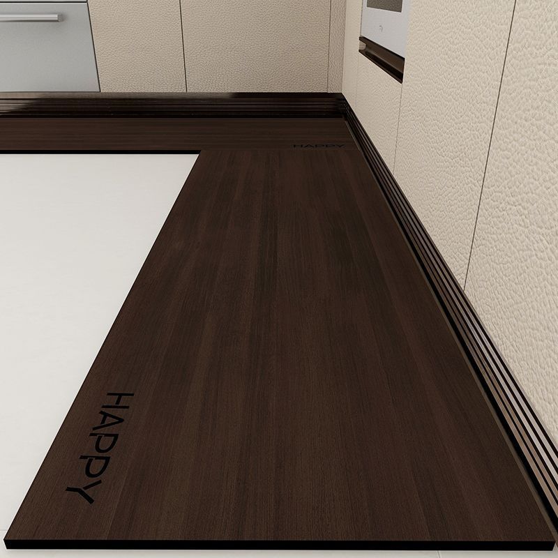 Minimalistische Houtnerf Cartoon Keukenmat, Oliebestendig Antislip Spatbestendig Gedempt Vloerkleed voor Spoelbakgebied Decor 2PC50x80 50x160