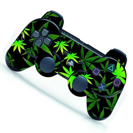 Green Leaf Cool for PS3 Controller Skin Sticker Playstation Remote Controller