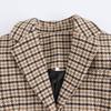 European and American style, new women's clothing, versatile, fashionable and fashionable woolen plaid jacket 9492780