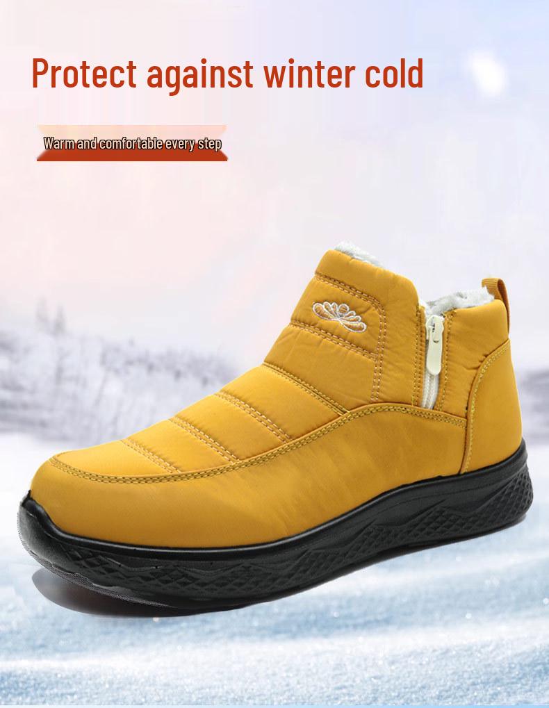 2024 Unisex Plus Size Cotton Snow Boots with Velvet Lining