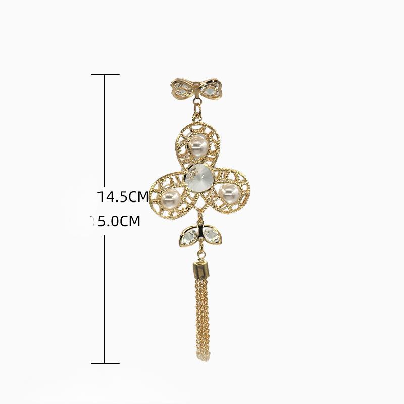 Kristallvorhang Dekorative Schnalle Stift Typ Vorhangbefestigungsschnalle Rostfrei und Langlebig