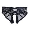 Lace Mesh Japanese Open Crotch Women's Underwear Low Waist Hollow Transparent Ultra-thin Triangle Pure Desire Sex Underwear