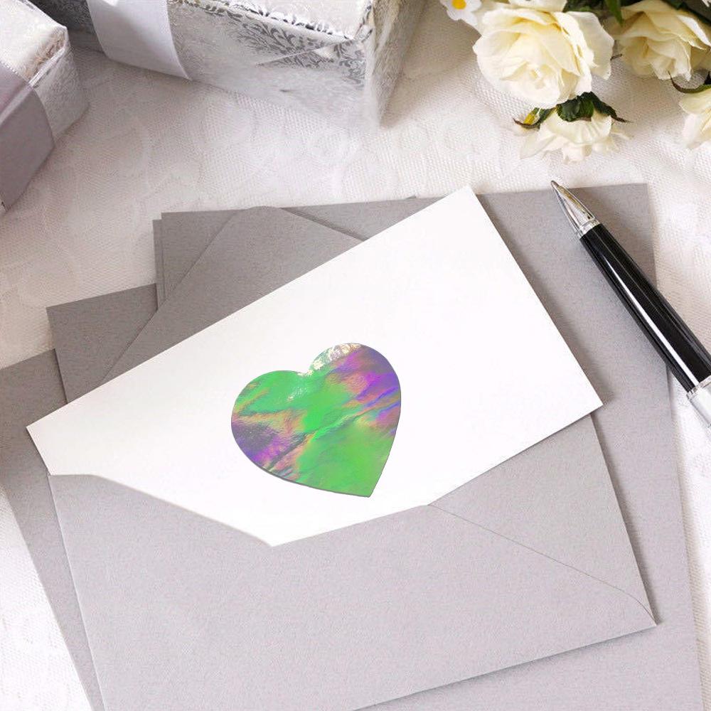 100-500pcs Laser Silver Rainbow Round Stickers 1'' Paper Adhesive for Scrapbooking Party Handmade Envelope Business Label