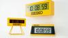 Seiko Clock SQ818Y Digital Alarm Clock, Sports Timer Design, Yellow with Partial Black, 58 X 130 X 47mm