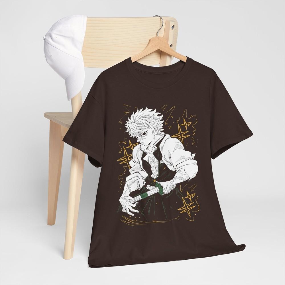 Giyu Tomioka Tshirt Demon Slayer Kimetsu No Yaiba Anime Black Shirt Size S5xl M