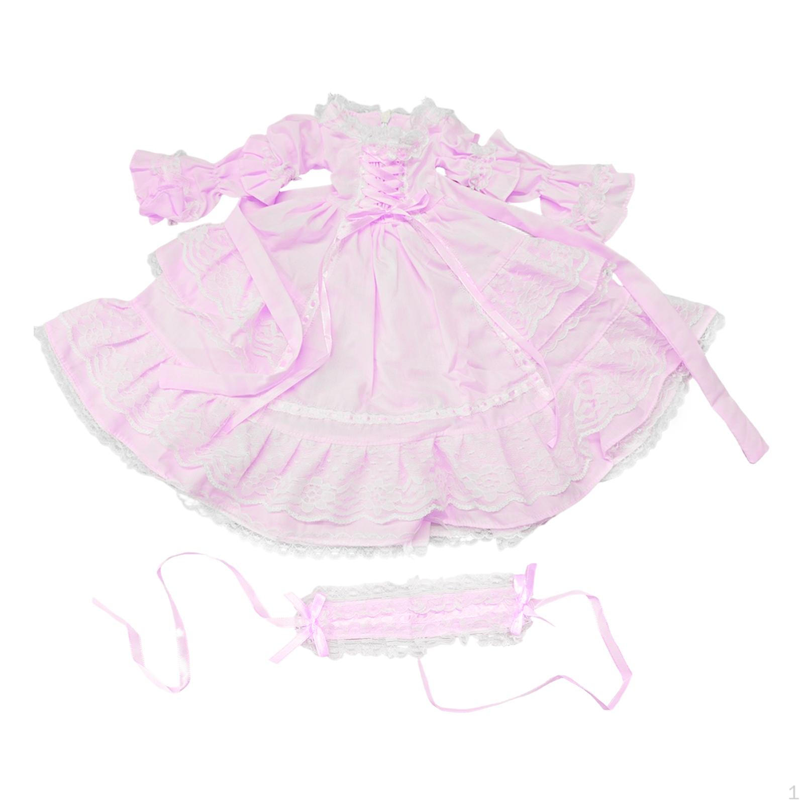 

1/3 BJD Doll Clothes Outfit Costume Accessories Jointed Dolls Princess Dress Gift Cosplay up