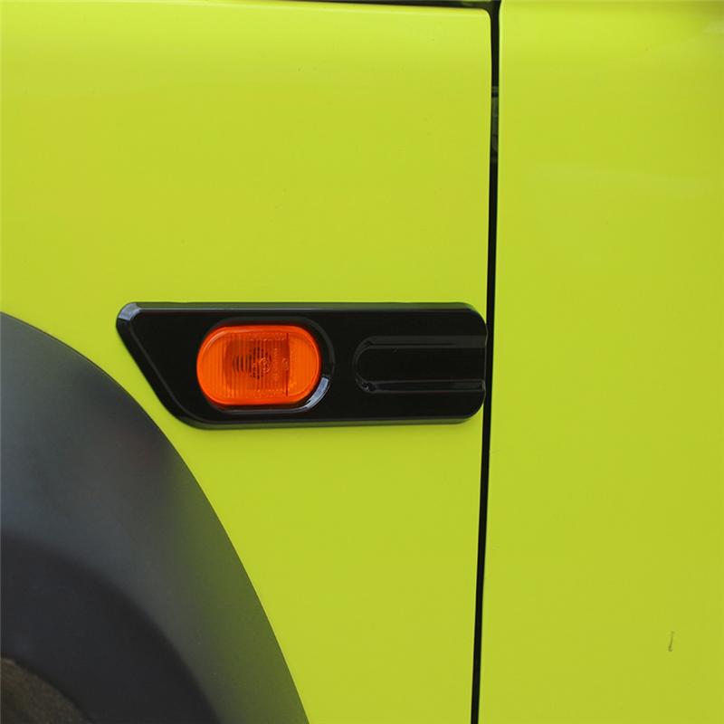 A03E-Car Side Fender Turn Signal Light Lamp Decoration Cover For Suzuki Jimny JB64 JB74 -2024 Exterior Accessories