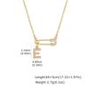 Sparkling Zircon A-Z 26 Letters Necklace for Women, Unique Pin Pendant Necklace, Little Luxury Fashion Jewelry Gifts
