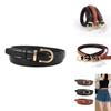 Leather Vintage Belt Women Versatile Decorative Waistband Casual Strap Jeans