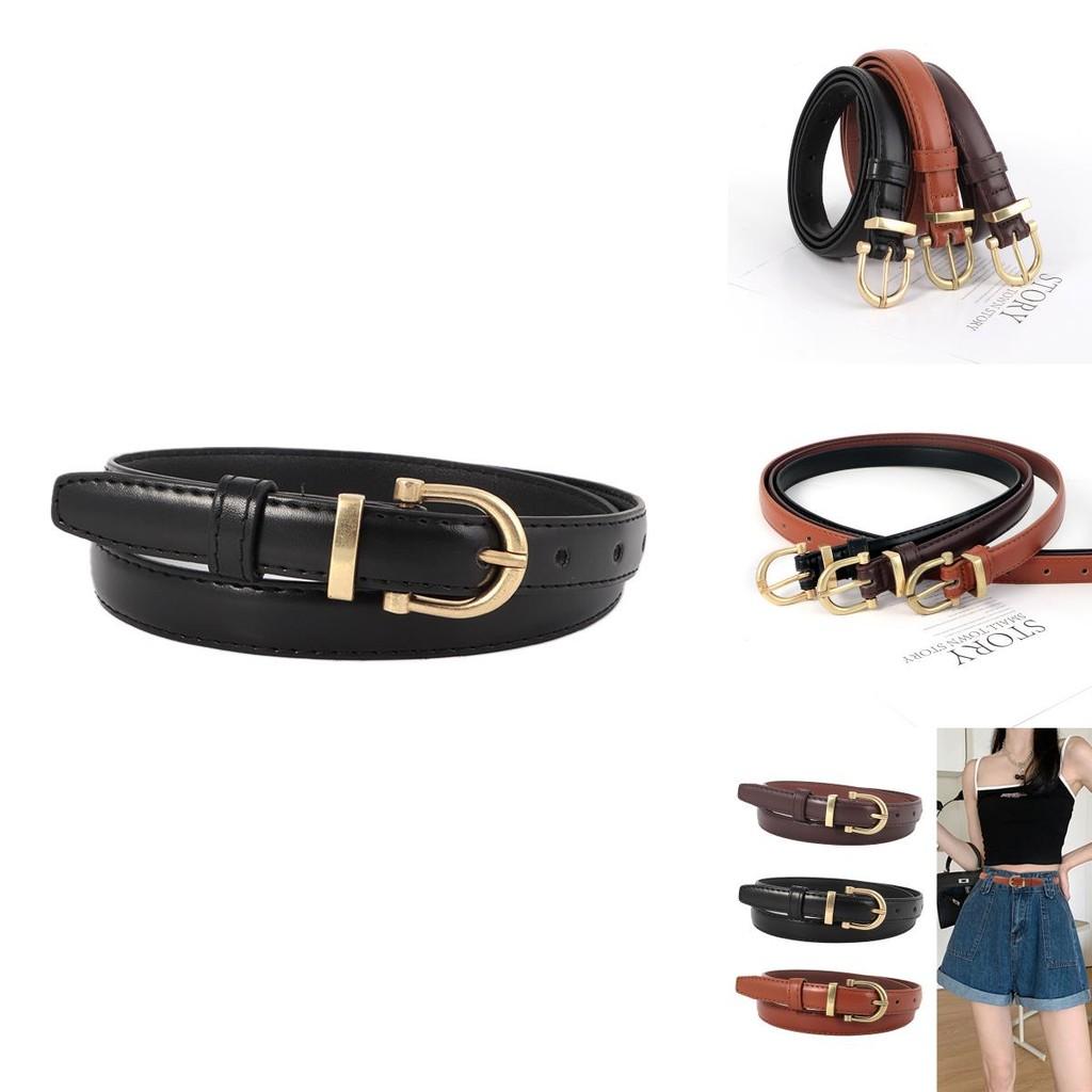 Leather Vintage Belt Women Versatile Decorative Waistband Casual Strap Jeans