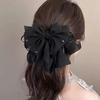 Gypsophila Starry Rhinestone Headwear: Mesh Bow Ponytail Hair Clip for Women