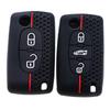 Silikon-Flip-Fernbedienung Autoschlüsselgehäuse Abdeckung für Citroen C2 C3 C4 C5 C6 Xsara Berlingo Peugeot 207 307 308 407 607 807 Schutzanhänger