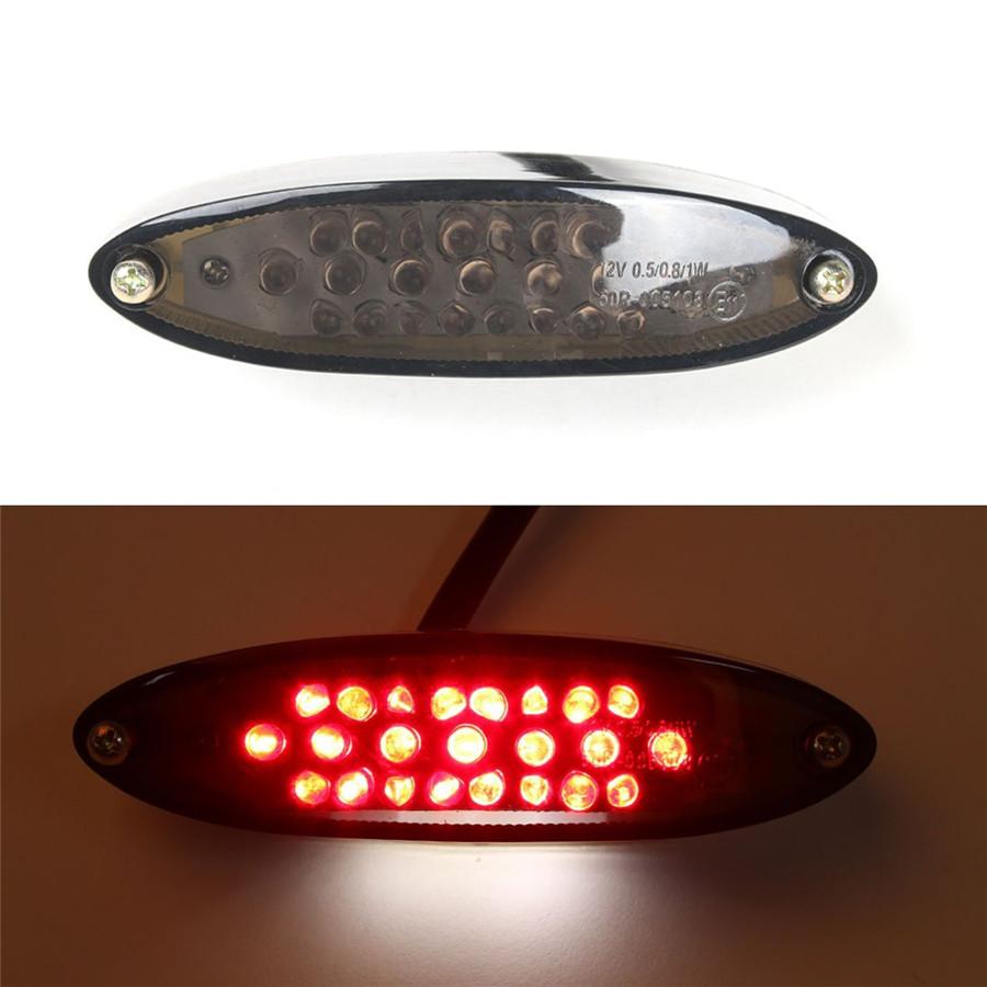 

New Motorcycle 28 LED Tail Brake Stop Running License Plate Light Universal ATV Bike