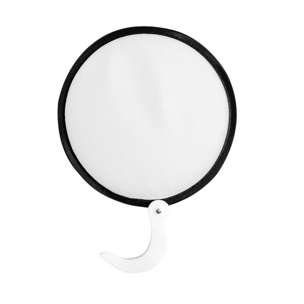 Mini Blank Fan Simple Decorative Fan Performance Fan Foldable Round Fans  Child Toy