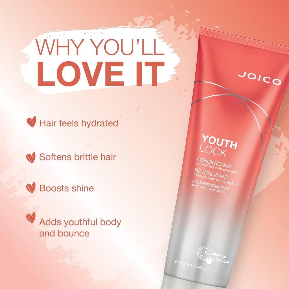 Joico Youthlock Conditioner Formulated With Collagen 8.5 Oz
