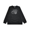 Nike Logo Print Crewneck Sweatshirt Kids Sweatshirts Black CZ6108-010