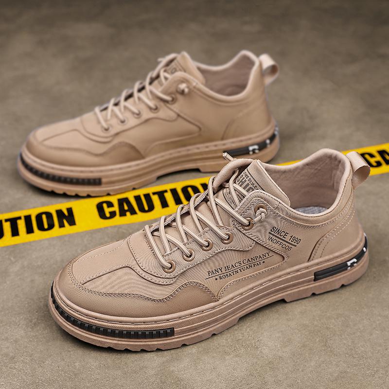 

Men s shoes 2025 spring new non-slip and wear-resistant work shoes men s tooling shoes trendy versatile thick-soled Martin boots men 44 хаки