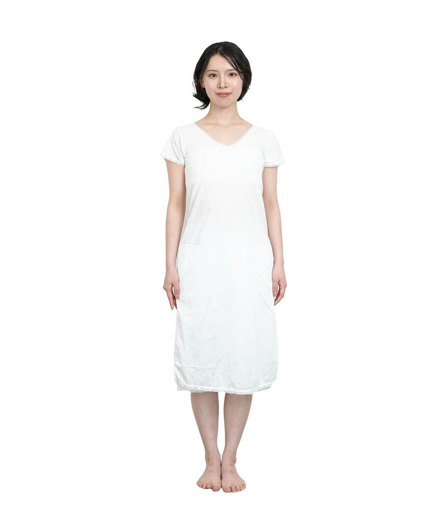 Japanese Yukata Deep Sarara Yukata Formal [Amemari] Undergarment, Summer, One-Piece Style, Sweat-Absorbing Pad, Under-Kimono Undergarment, Neck.