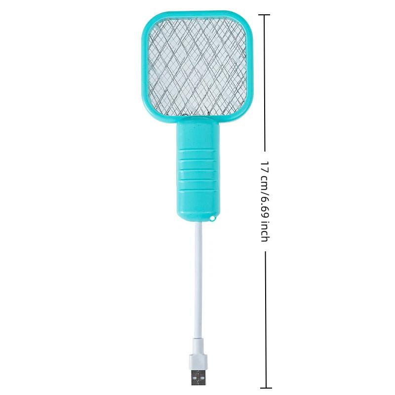 Summer New Usb Uv Light Mosquito Swatter Trap Portable Killer Lamp Electric Shock Mini Fly Bug Zapper For Bedroom Outdoor