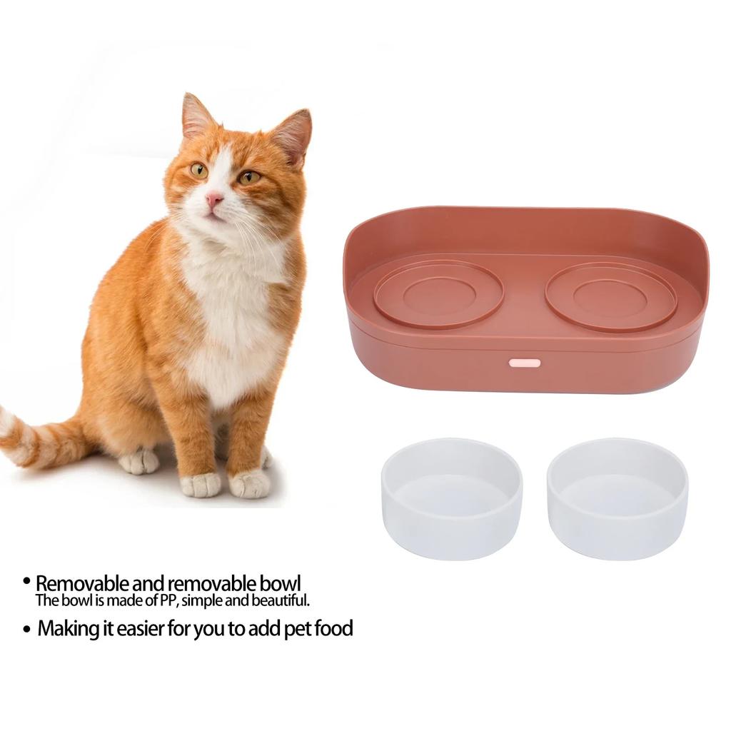 Miska dla kota i psa, wyjmowana, antypoślizgowa, zapobiegająca przewracaniu i łatwa do czyszczenia, miska dla zwierząt do picia i jedzenia