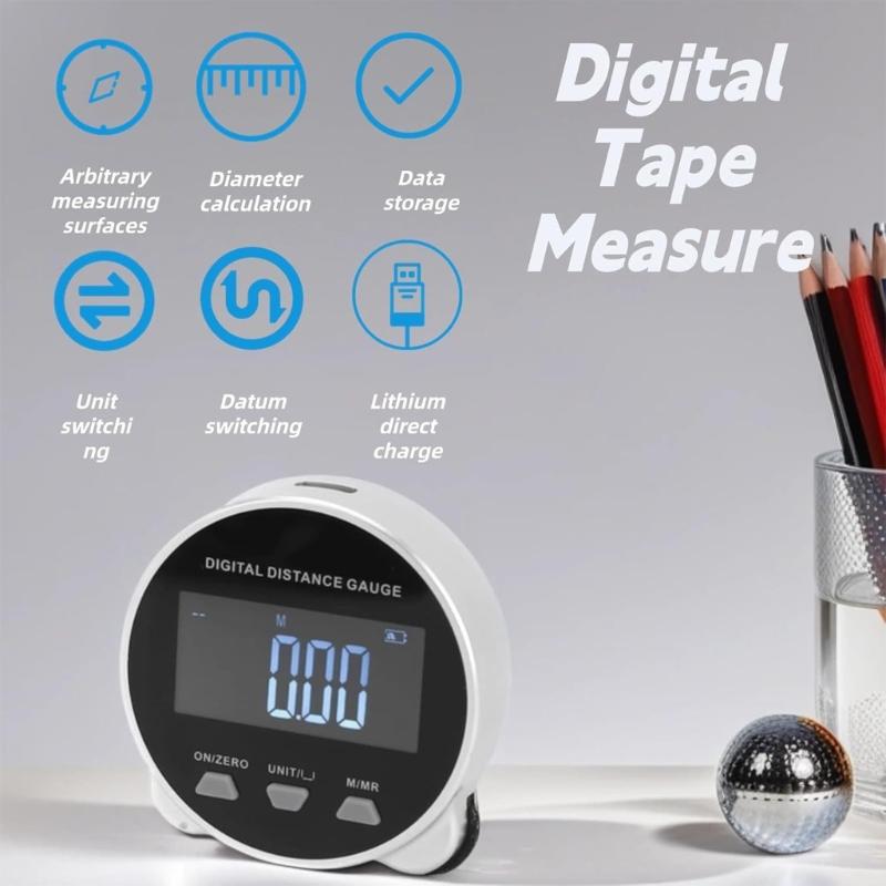 Small Digital Measuring Tool Multiple Surfaces Trackings High Accuracy Sensors Easy Carry Long Distances Measure for DIY Projects