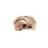Purple Gold Pattern Zircon Wide Version Ring Plated Color Gold Rose Gold Soviet Super Luxury Jewelry Women