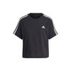 Drop Shoulder Sleeve T Shirt Women's Black HR4913