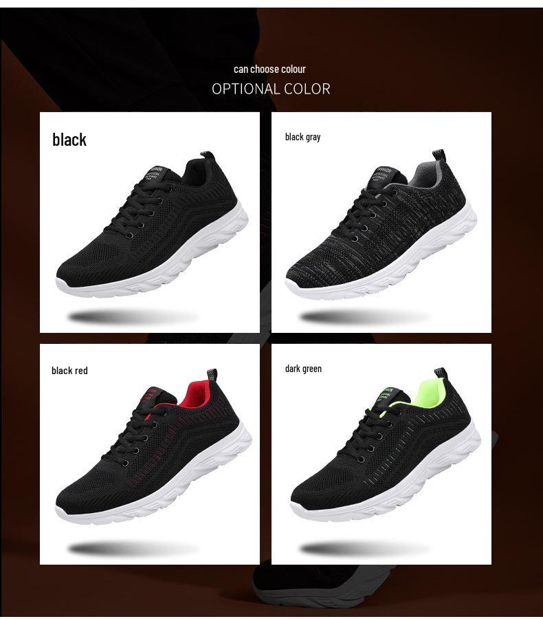 Men's 2025 Summer Sports Casual Breathable Mesh Fly-Knit Running & Travel Shoes