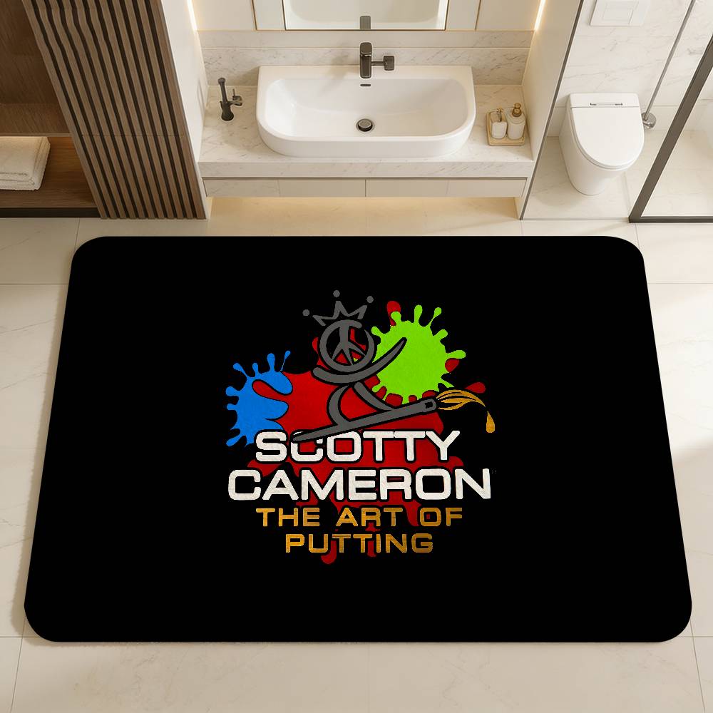 Alfombrillas de Suelo Retro Múltiples Opciones para Habitación de Golf S-SCOTTY C-CAMERON Alfombra para Sala de Estar Cocina Antideslizante Alfombra de Bienvenida
