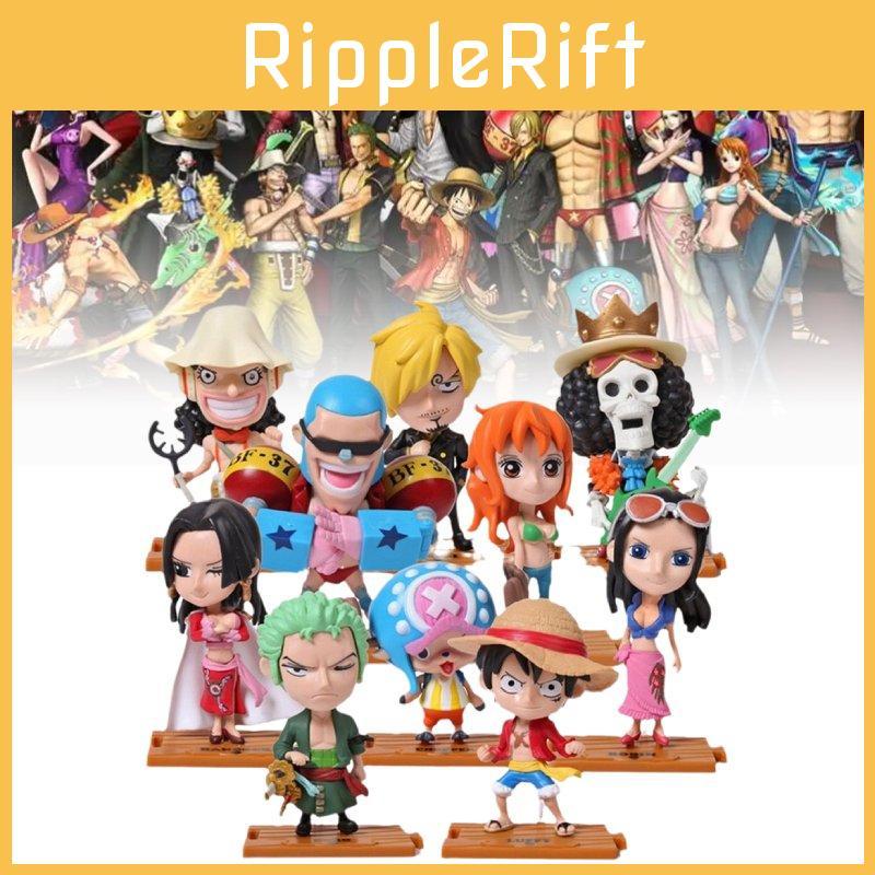Large Pvc Figures Set Featuring Luffy Zoro Chopper And Boa Hancock For Collectors