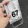Luxury Six Seven 67 Hot Phone Case For Samsung Galaxy S25 S24 S23 S22 S21 S20 Note20 FE Ultra Edge Plus 4G 5G Transparent Cover