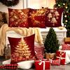 Christmas Decoration Pillowcase Gift Reindeer Christmas Tree Pillow Cover Living Room Sofa Cushion Suite Room Home Decoration