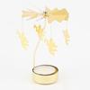 Gol2026 Christmas Tree Snowman Santa Birthday Angel Fairy Spinning Rotating Carousel Candle Holder Tealight Drop Shipping