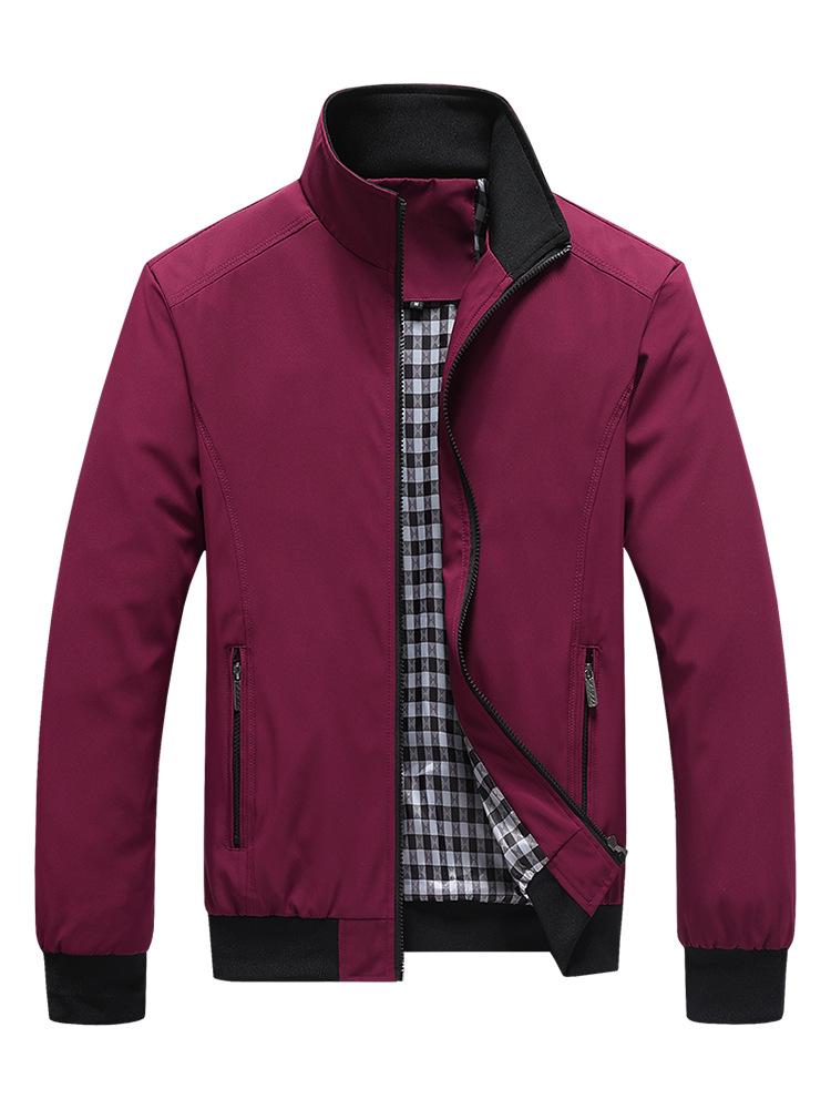 Men's Plus Size Casual Windbreaker Jacket - Spring & Autumn Coat