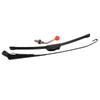 UTV Manual Hand Operated Windshield Wiper Rubber Blade Universal Replacement Set Black