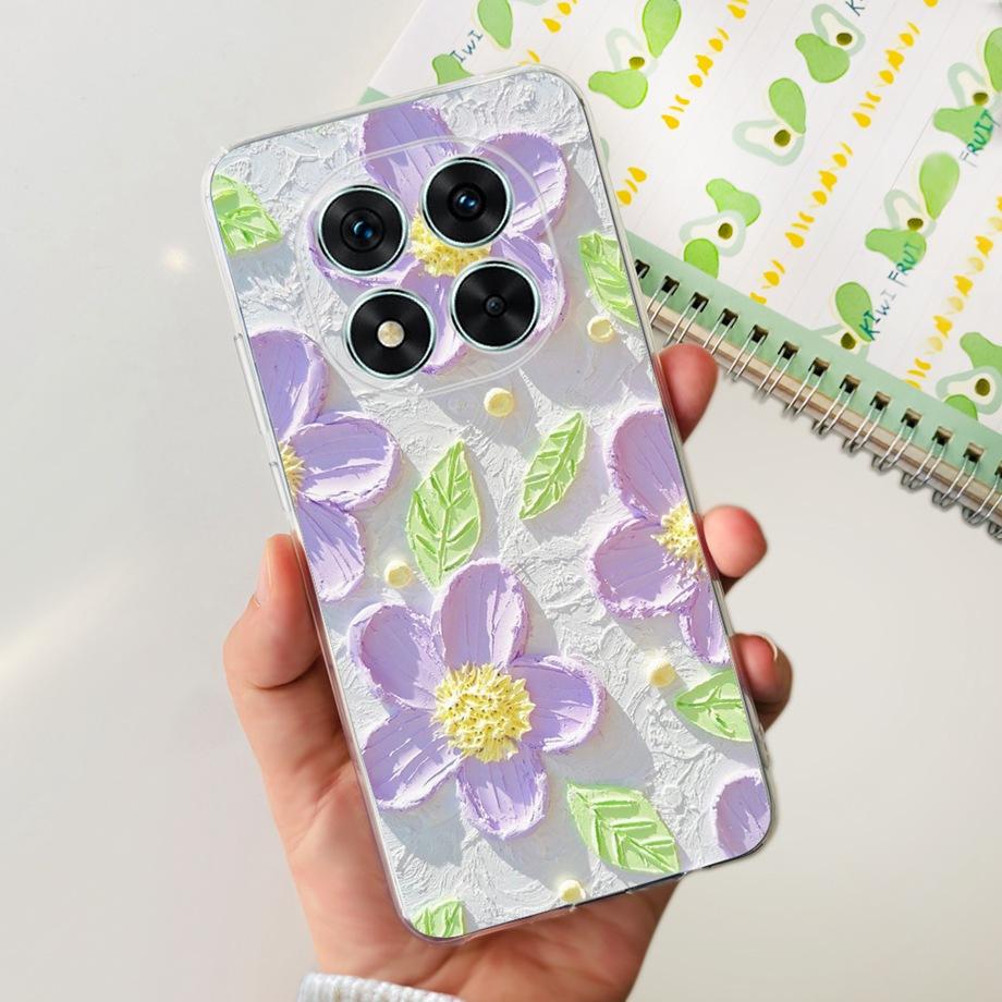 For Xiaomi Redmi Note 14 14Pro Case Coque Soft Silicone Back Cover Flower Butterfly Love Heart Clear Funda Redmi Note14 Pro Capa