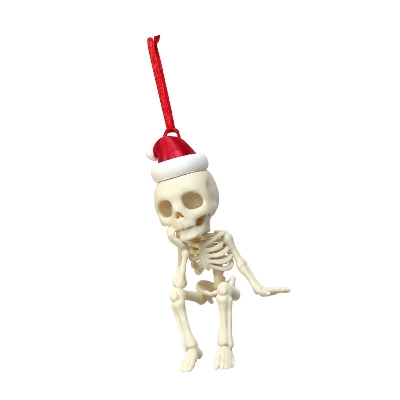 Christmas Accent Figure With Santa Hat and Hanging Cord, Holiday Display Piece for Branch Styling, Window Display, and Indoor Party Use
