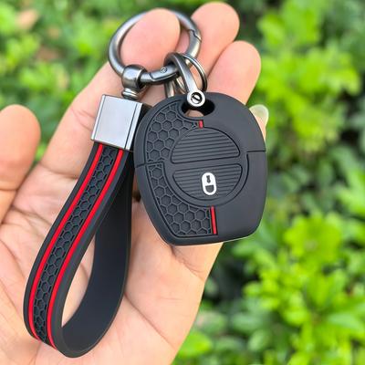 Keychain Silicone Car Remote Key Shell 1 Buttons For NISSAN Pulsar Patrol Primera Xtrail Terrano Almera Micra