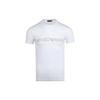 Letter Logo Print Stretch Slim Fit Crew Neck Short Sleeve T-Shirt Men Tops White 111035-3R516-00010