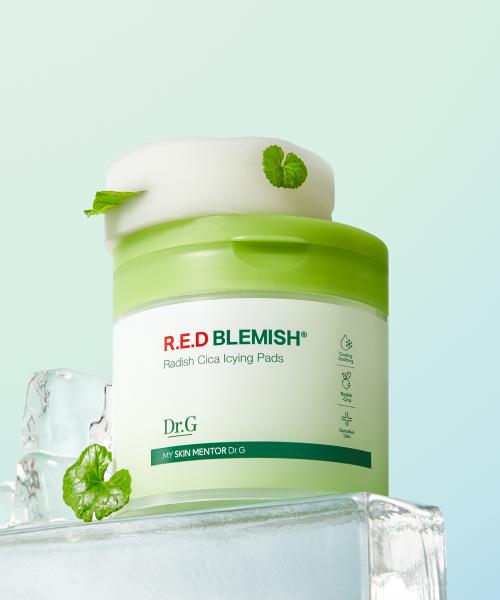 Dr.G Red Blemish Turnip Cica Icing Pad 60ea