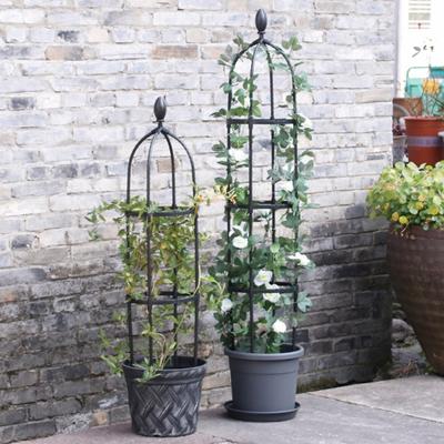 Metal Plant Trellis Garden Obelisk Trellis Climbing Plants Support Frame Easy Assembly