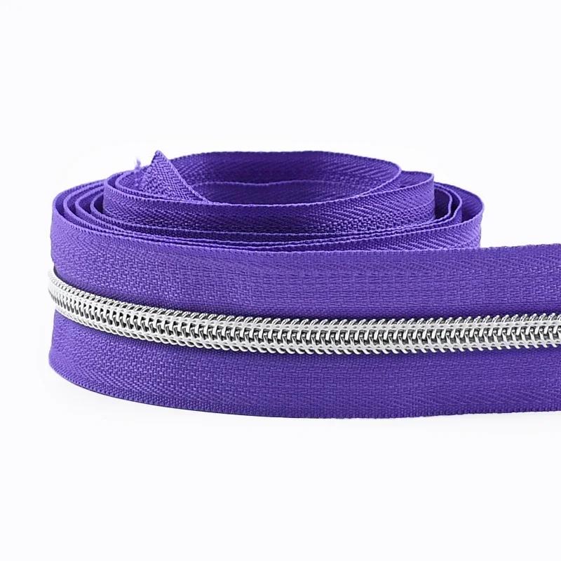 Meetee 1-10M 5# Nylon Zippers for Bag Shoes Garment Plasic Roll Zipper By The Meter Decor Zips Repair Kit DIY Sewing Accessories